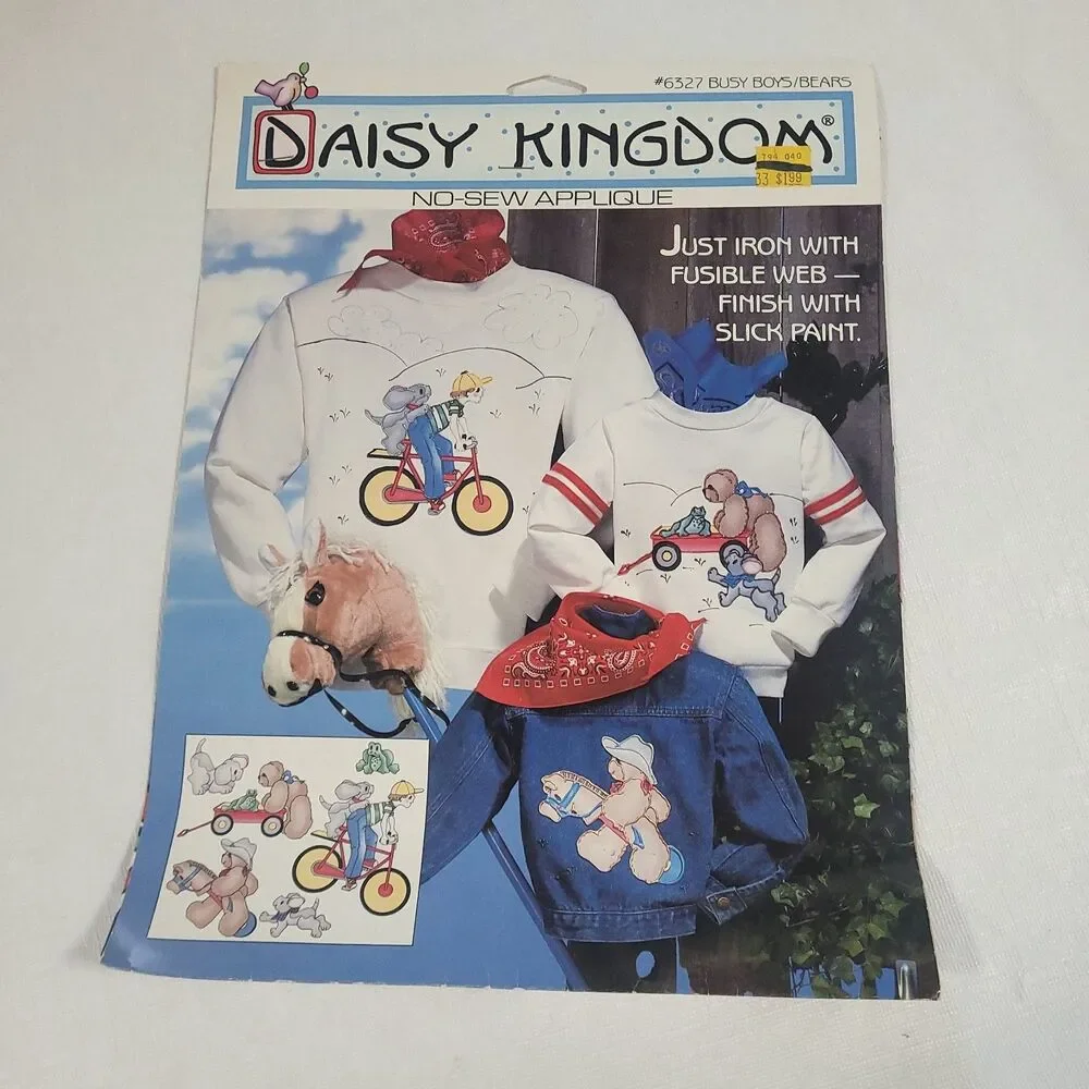 Vtg Daisy‎ Kingdom Lot 14 Fabric Appliques Cut Outs Rub On Transfers 1990s